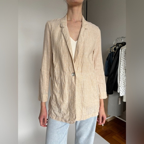 Christian Siriano Linen Blazer - Picture 1 of 6